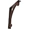 Ekena Millwork Legacy Wrought Iron Bracket, (Triple center brace), Antiqued Copper 2"W x 12"D x 15"H BKTM02X12X15TLEACO - alternate 1